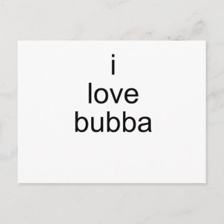 i kärlek bubba vykort