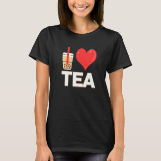 I Kärlek Bubble Tea Bubble Tea T Shirt