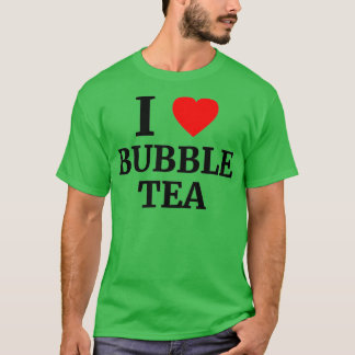 I Kärlek Bubble Tea Heart T Shirt