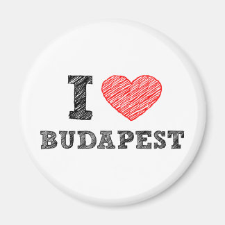 I Kärlek Budapest Magnet