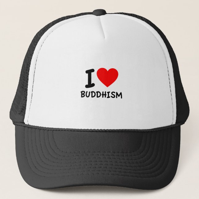 I Kärlek Buddhism Truckerkeps (Framsida)