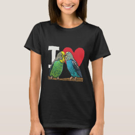 I Kärlek Budgies T Shirt