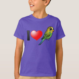I Kärlek Budgies T Shirt
