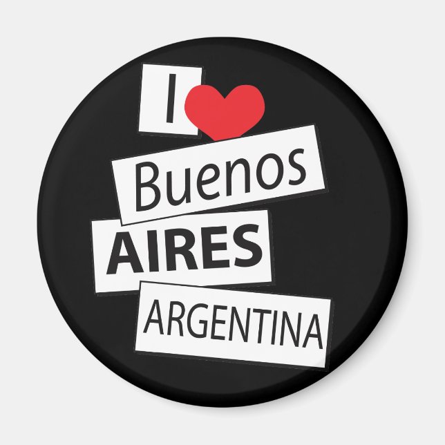 I Kärlek Buenos Aires Magnet (Framsidan)