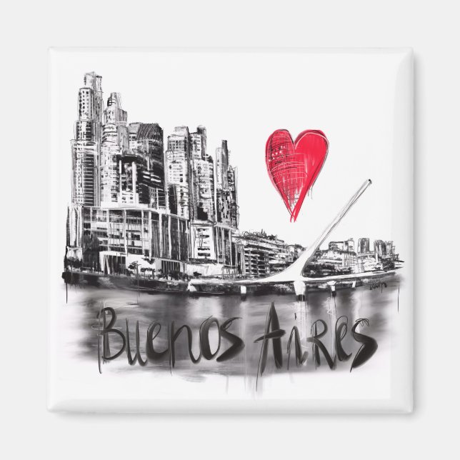 I kärlek Buenos. Aires Magnet (Framsidan)