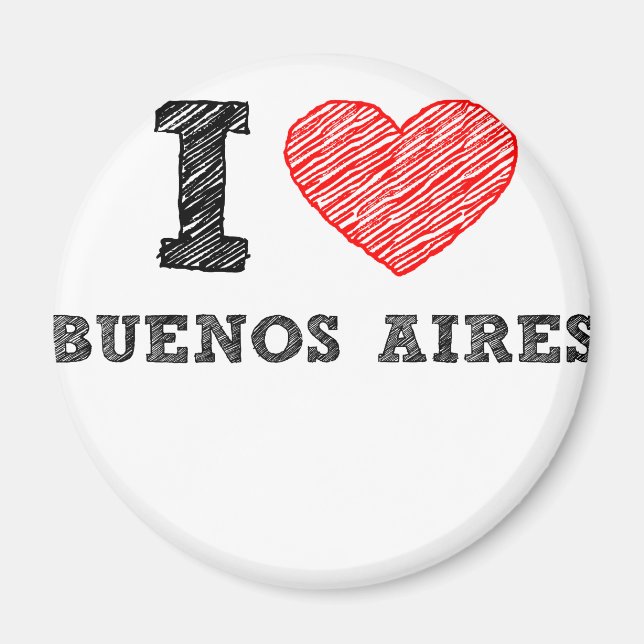 I Kärlek Buenos Aires Magnet (Framsidan)