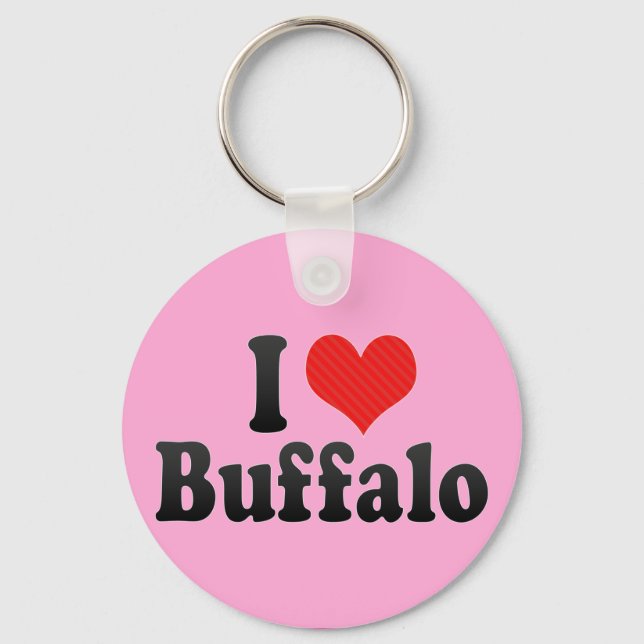 I Kärlek Buffalo Nyckelring (Framsida)