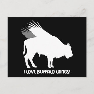 I kärlek buffalo vingar vykort