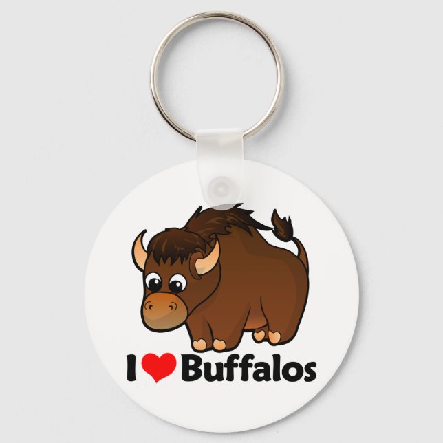 I Kärlek Buffalos Nyckelring (Framsida)