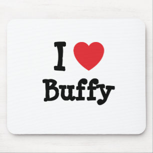 I kärlek Buffy hjärta T-Shirt Musmatta