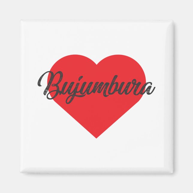 I Kärlek Bujumbura - Burundi Magnet (Framsidan)