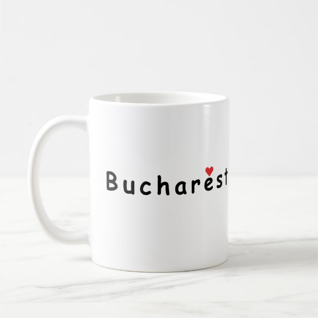 I kärlek Bukarest Kaffemugg (Vänster)