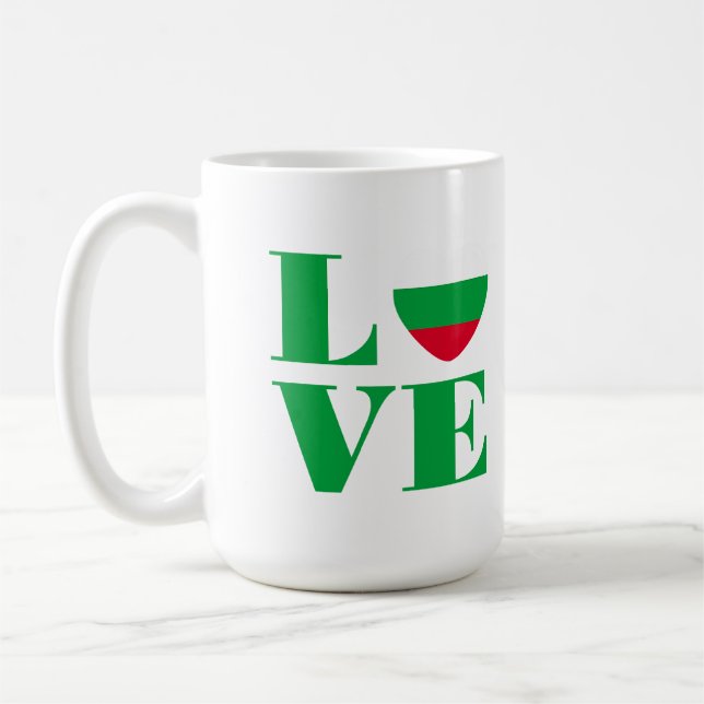 I kärlek Bulgarien Kaffemugg (Vänster)