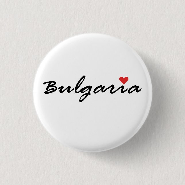 I kärlek Bulgarien Knapp (Framsida)