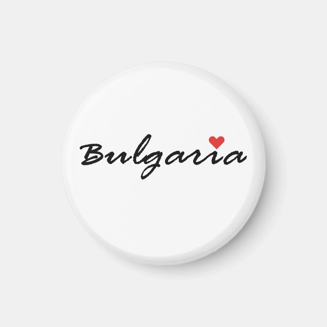 I kärlek Bulgarien Magnet (Framsidan)