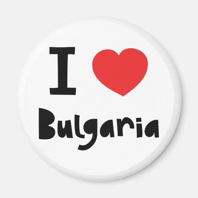 I kärlek Bulgarien Magnet (Framsidan)