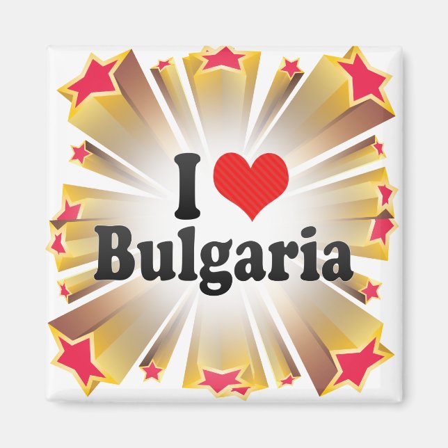 I Kärlek Bulgarien Magnet (Framsidan)