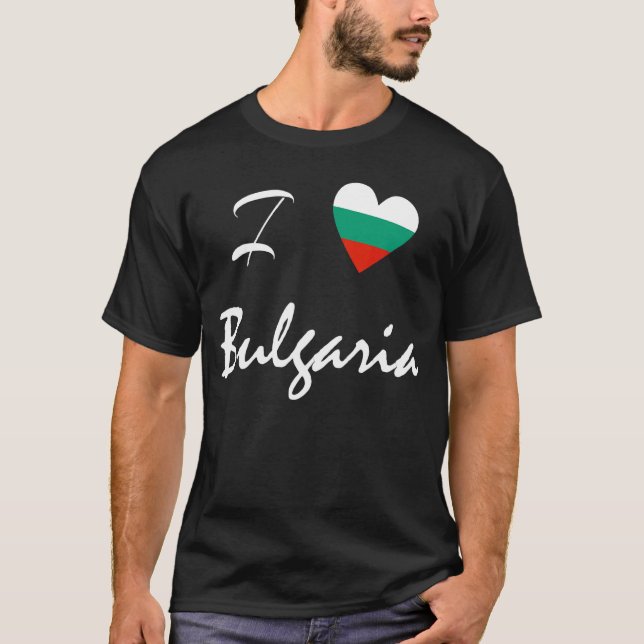 I Kärlek Bulgarien Sofia Bulgarien Balkans F T Shirt (Framsida)