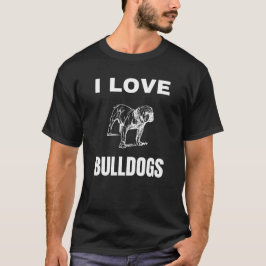 I kärlek Bulldog T Shirt