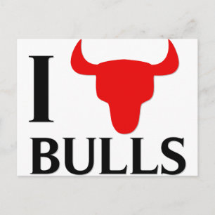 I Kärlek Bulls Vykort
