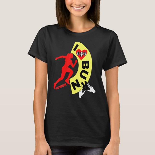 I Kärlek Bun & Burn Power T Shirt (Framsida)