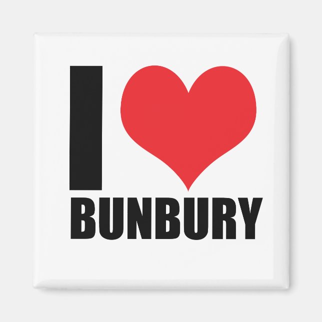 I kärlek Bunbury Magnet (Framsidan)