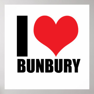 I kärlek Bunbury Poster