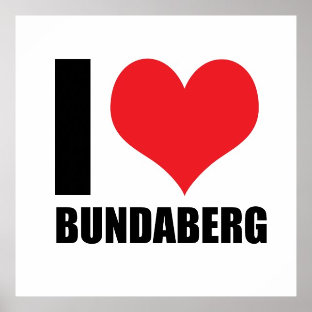 I kärlek Bundaberg Poster (Framsidan)