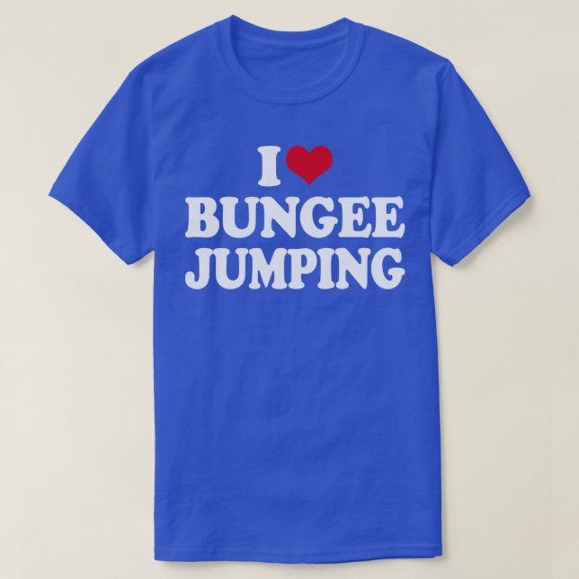 I Kärlek Bungee Jumping T Shirt (Design framsida)