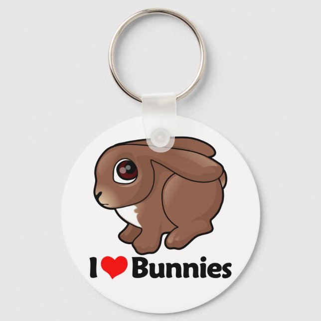 I Kärlek Bunnies Nyckelring (Framsida)