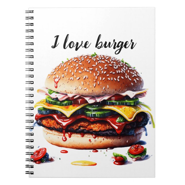 I kärlek burger anteckningsbok (Framsidan)