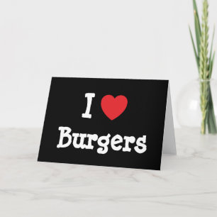 I kärlek Burgers eart T-Shirt Kort
