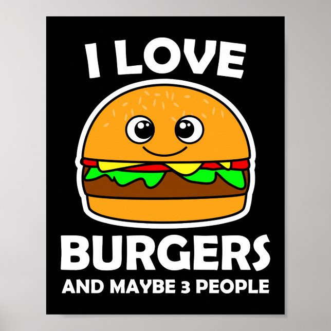 I Kärlek Burgers och kanske 3 personer Poster (Framsidan)