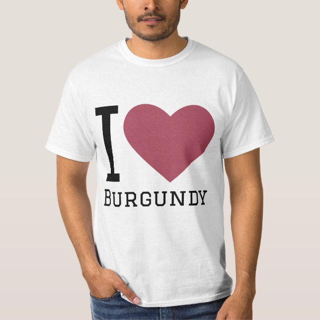 I kärlek burgundy t shirt (Framsida)