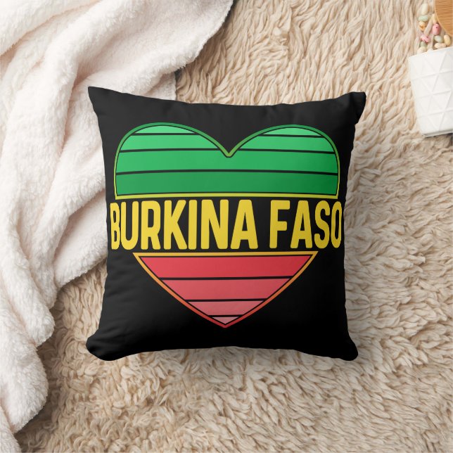 I Kärlek Burkina Faso, Heart Burkinabè Kudde (Filt)