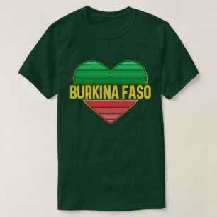 I Kärlek Burkina Faso, Heart Burkinabè T Shirt