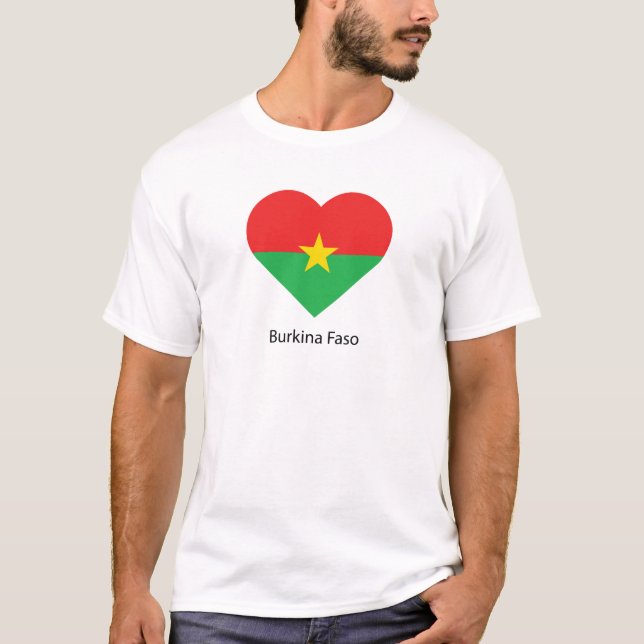 I Kärlek Burkina Faso T Shirt (Framsida)