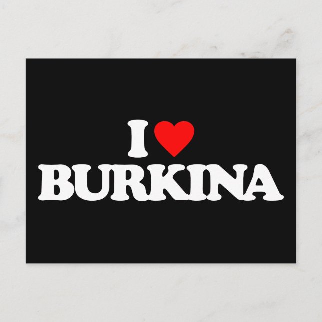 I KÄRLEK BURKINA VYKORT (Framsida)
