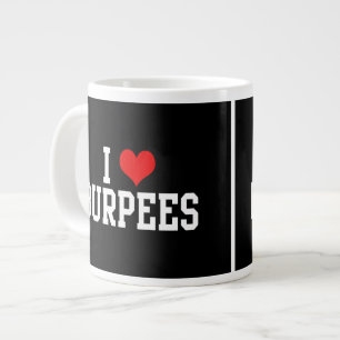 I Kärlek Burpees, Fitness Jumbo Mugg