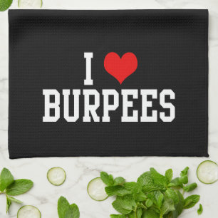 I Kärlek Burpees, Fitness Kökshandduk