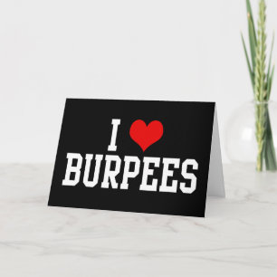 I Kärlek Burpees, Fitness Kort