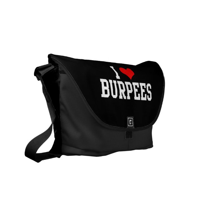 I Kärlek Burpees, Fitness Kurir Väska (Vänstra Framsidan)