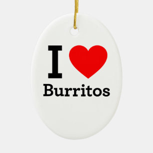 I Kärlek Burritos Julgransprydnad Keramik