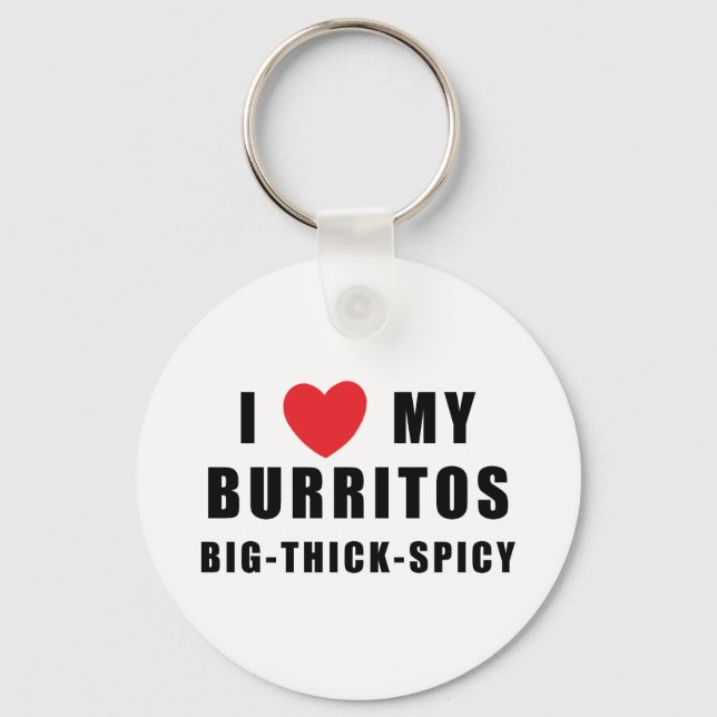 I Kärlek Burritos Nyckelring (Framsida)