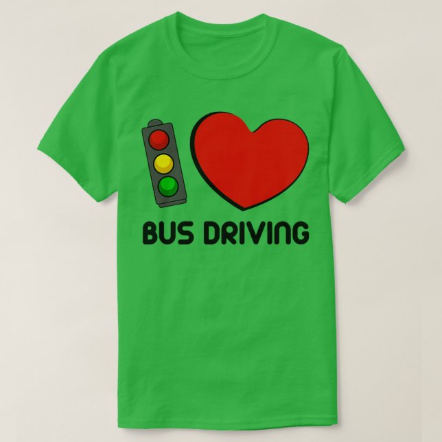 I Kärlek Buss kör T Shirt (Design framsida)