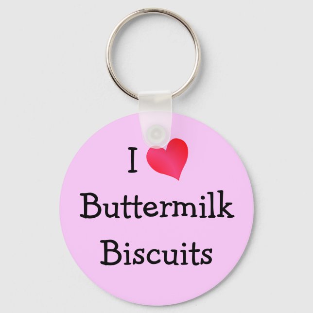 I Kärlek Buttermilk Biscuits Nyckelring (Framsida)