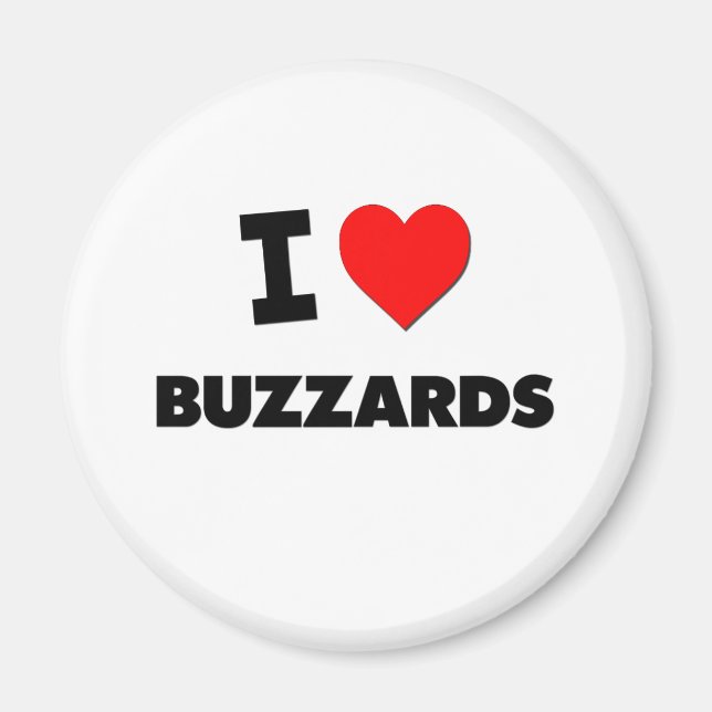 I Kärlek Buzzards Magnet (Framsidan)