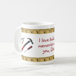 I Kärlek Bygger minnen med er Pappa - Verktyg Kaffemugg