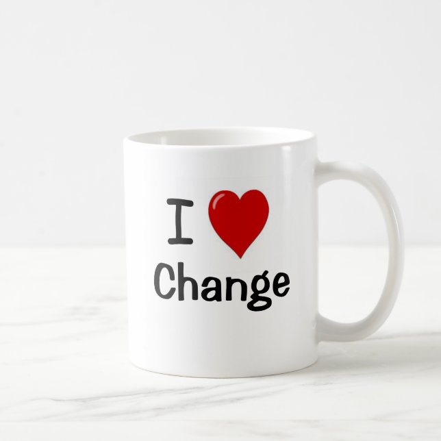 I Kärlek Byt I Heart Roligt Manager-offertkontor Kaffemugg (Höger)
