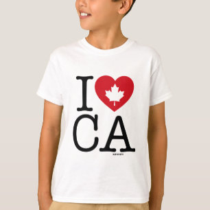 I KÄRLEK CA I Kärlek Canada Anpassningsbar Barn Tee